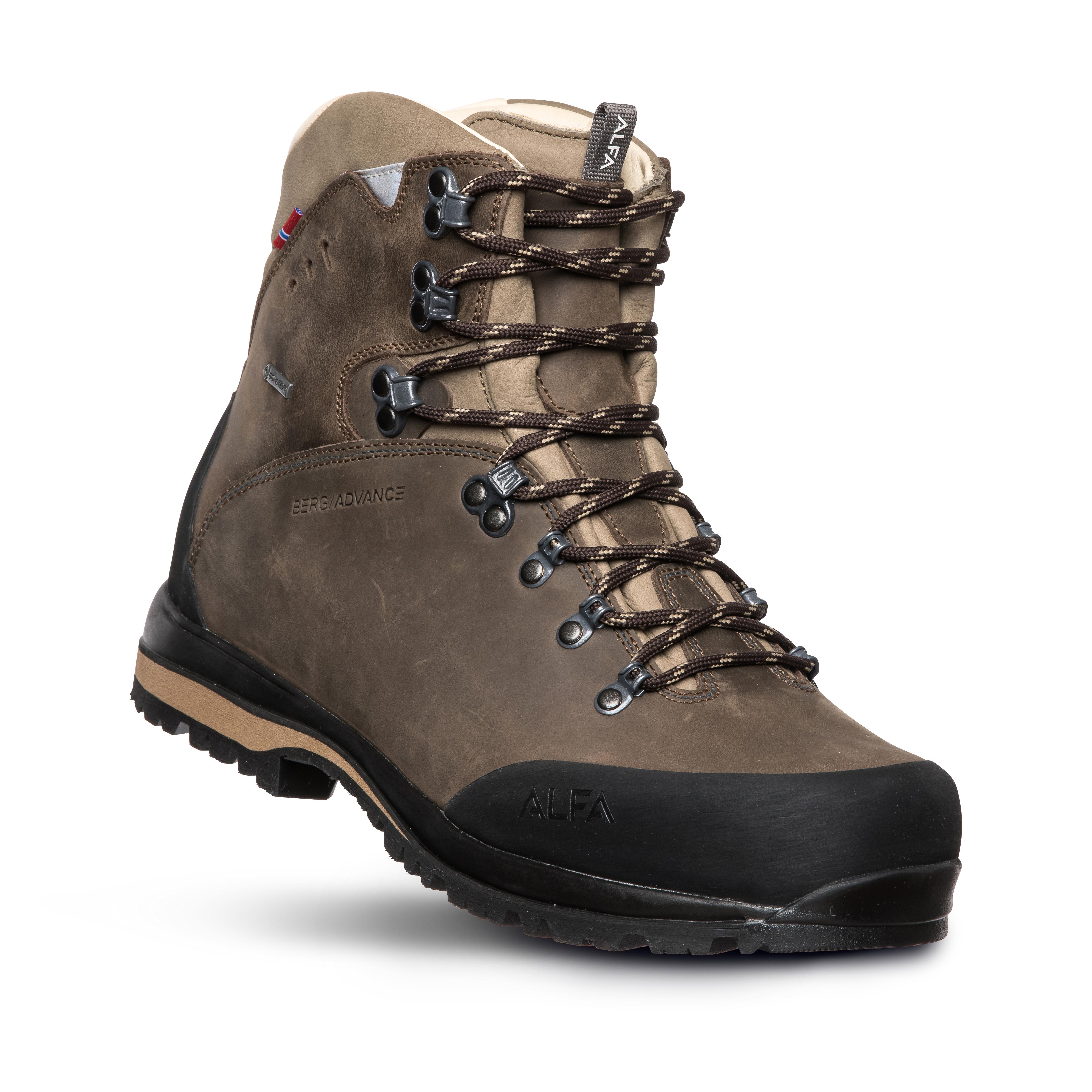 Alfa Berg Advance GORE-TEX damefjellsko i classic brown